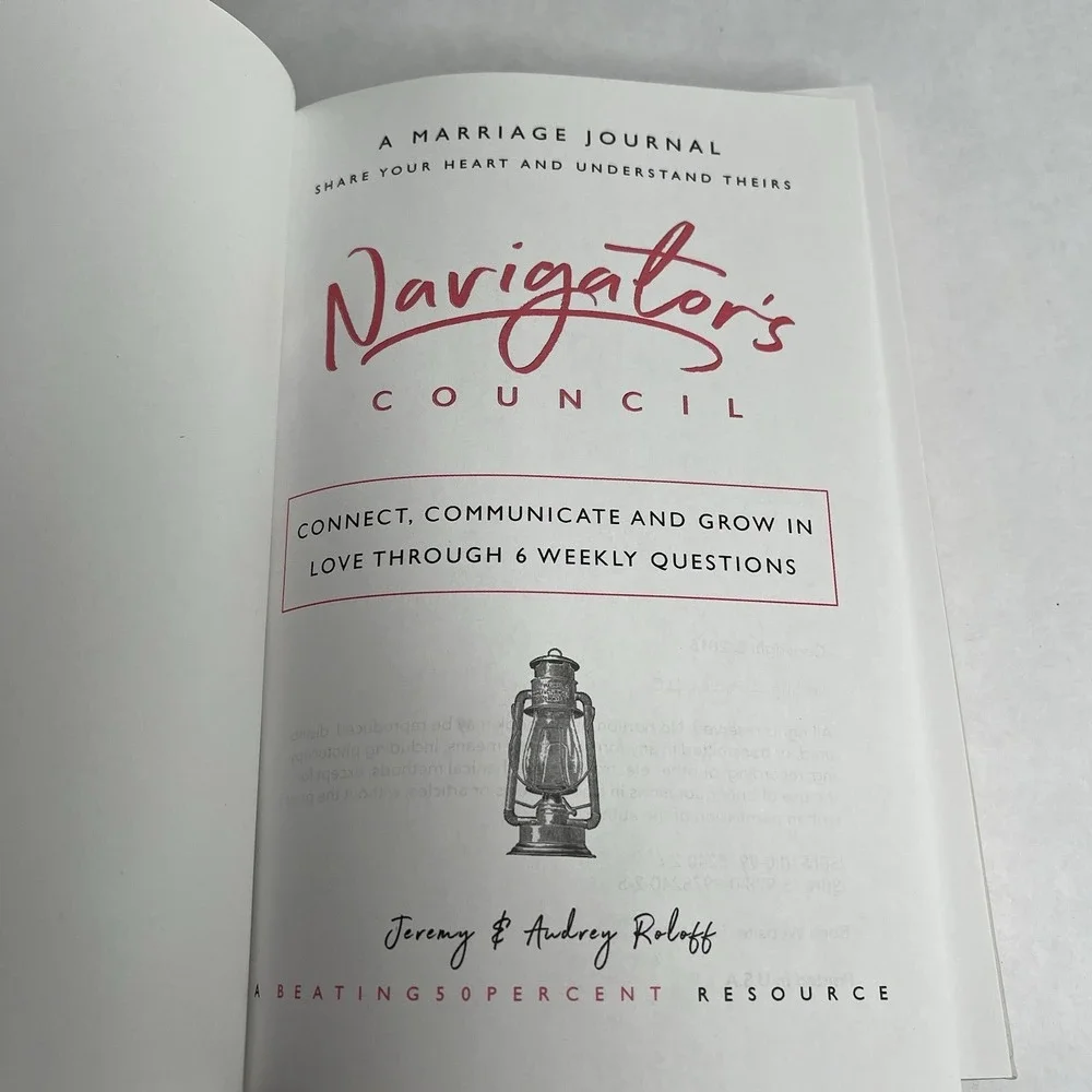Navigator's Council A Marriage Journal Hardcover By Roloffs Like New‎ Unused